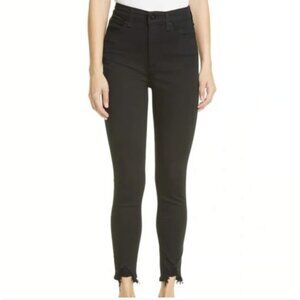 Rag & Bone New York Nina High Rise Skinny Rip Hem Jeans ( 23 )